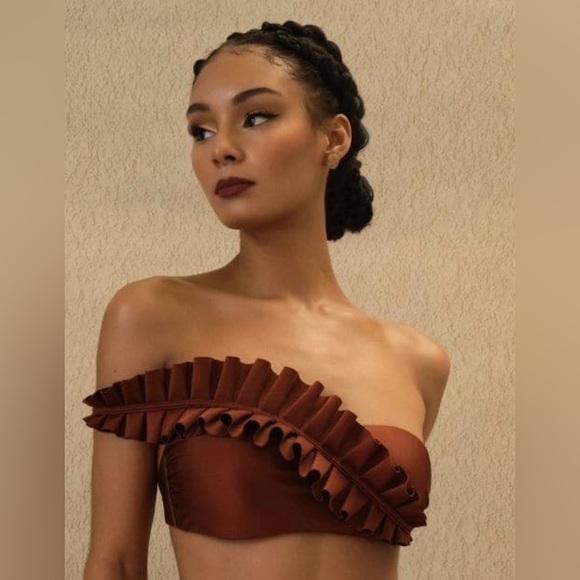 Liva Bandeau Top - Chocolate - Picture 1 of 4